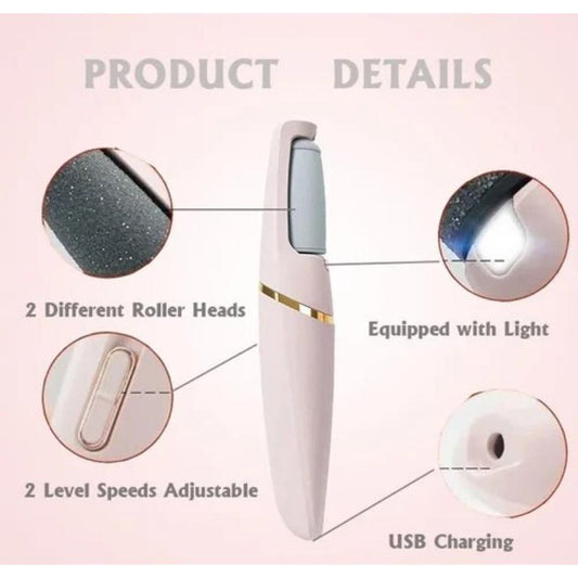 Rechargeable Electric Foot File for Effective Callus Removal