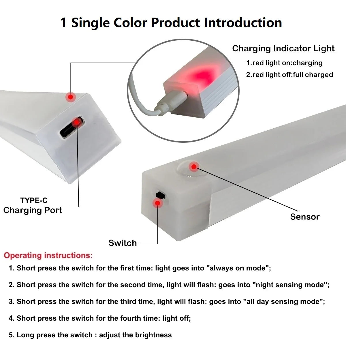 Multi-purpose Portable Motion Sensor LED Night Light