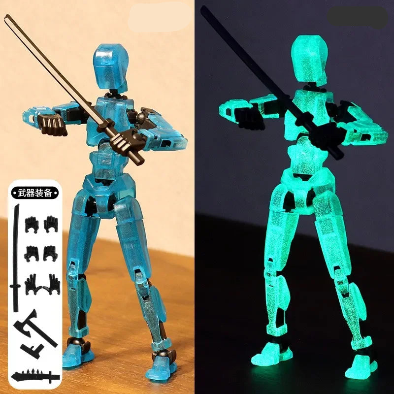 Titan 13 Solid Color or Glow-in-the-Dark Luminous Action Figures
