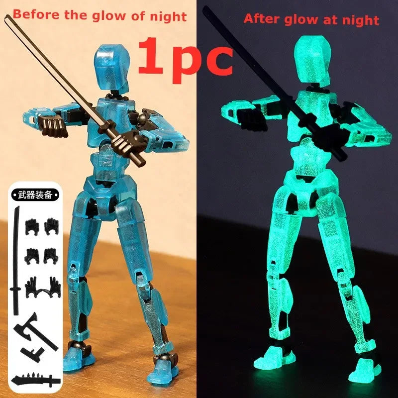 Titan 13 Solid Color or Glow-in-the-Dark Luminous Action Figures