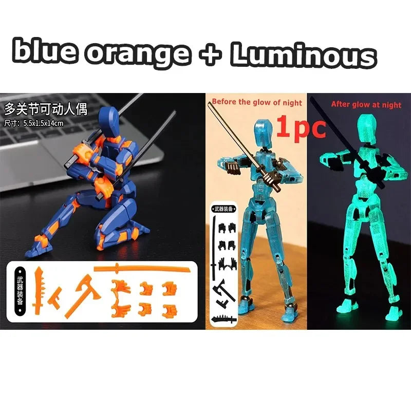 Titan 13 Solid Color or Glow-in-the-Dark Luminous Action Figures